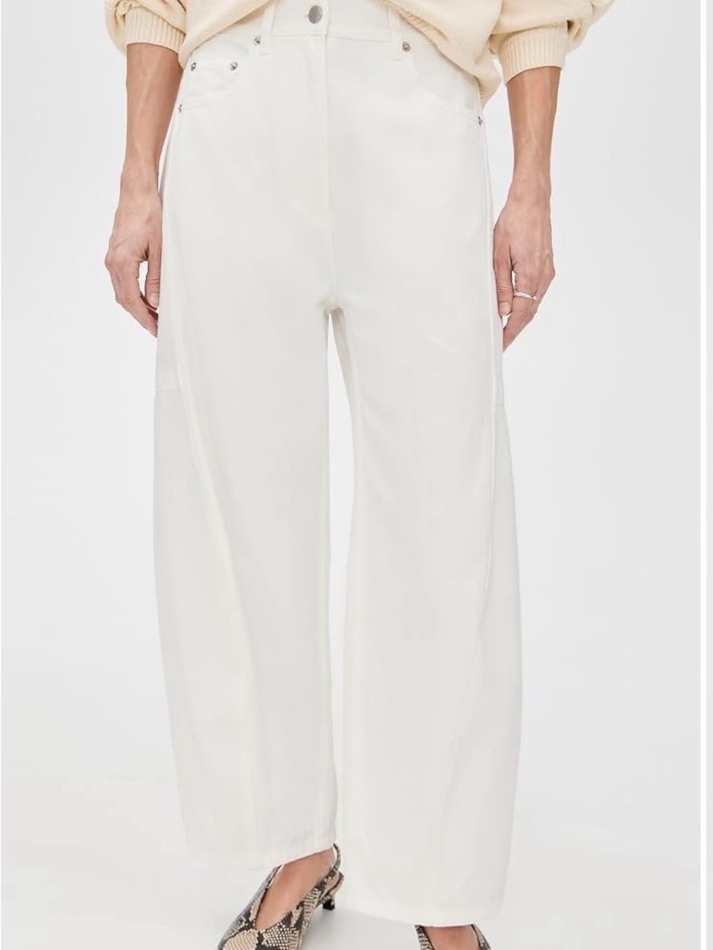Tibi
Petite Spring Denim Sid Jeans White